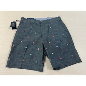 NWT POLO GOLF RALPH LAUREN Golf Classic Fit‎ Chambray Flag Shorts Men's Size 34